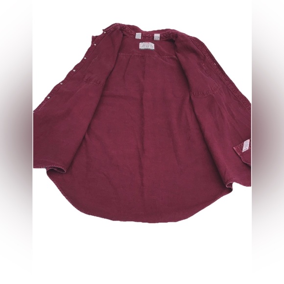 Prolen Men’s XL Red Cotton Denim Vest Sleeveless Frayed 90s Grunge Vintage Retro - Picture 15 of 16